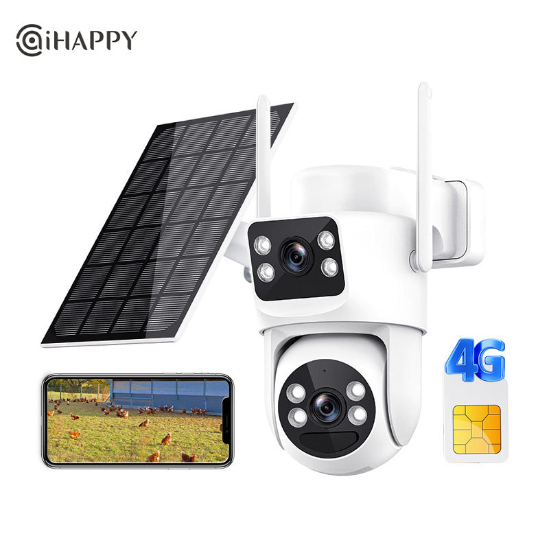 AiHappy Solar 4G SIM Card Outdoor Security Camera V423A